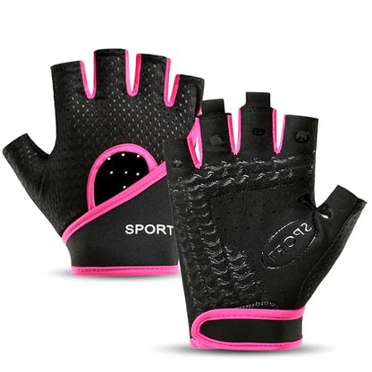 Workout Gloves with Wrist Support, Weight Lifting Gloves with Full Palm Protection and Extra Grip for Men and Women, Gym Exercise, Fitness
