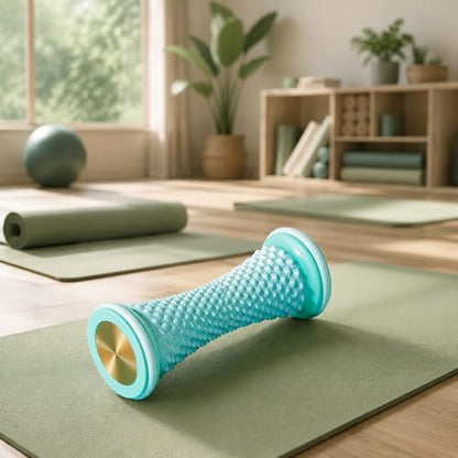 Compact Portable Massage Roller Textured Deep Tissue Design Durable Plastic Muscle Tool 12 Inch