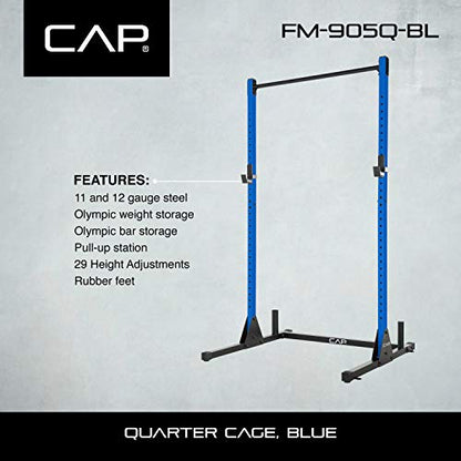 CAP Barbell Power Racks and Attachments - style: FM-905Q Blue