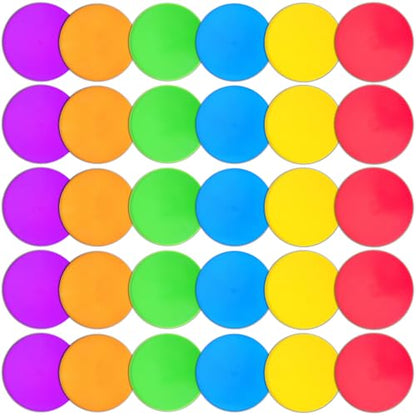 Poly Spot Markers 4 inch/9 inch Non-Slip Rubber Agility Training Markers Floor Dots Flat Field Cones for Football, Soccer, Basketball, School Exercise Drills, Dance Practice - style: 9 inch 30 Pcs (TPE)