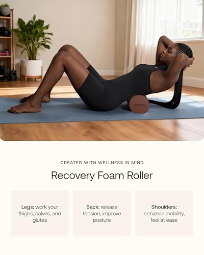 BetterMe Foam Roller for Muscle Recovery – High Density Exercise Roller for Back &Legs – Deep Tissue Massage Roller for Tension, Relief & Stretching (Stone Gray) - color: Stone Gray