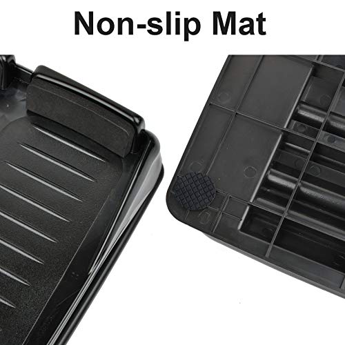 Slant Board, Calf Stretcher Ankle and Foot Incline Board for Stretching Tight Calves or Plantar Fasciitis Adjustable 4 Level (330 lb Capacity), Strength Training Equipment Leg Machines - color: Black