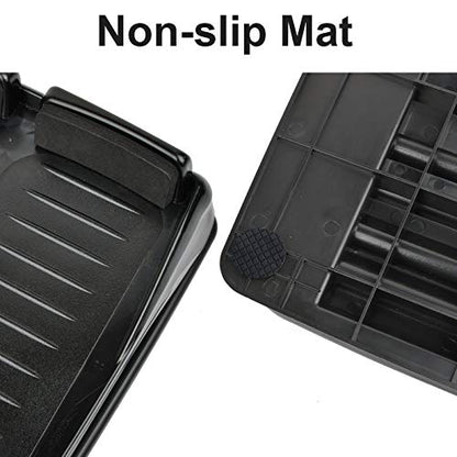 Slant Board, Calf Stretcher Ankle and Foot Incline Board for Stretching Tight Calves or Plantar Fasciitis Adjustable 4 Level (330 lb Capacity), Strength Training Equipment Leg Machines - color: Black