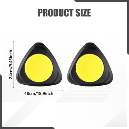 2X Core Sliders Exercise Gliding Discs for Hardwood & Carpet Floors, Spiral Design Gym Gliders for Squats, Core Training, Fitness Equipment