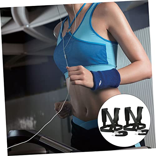 BESPORTBLE 2pcs Running Booster Exercise Straps Kits Tanktops Physical Training Resistance Rope Weight Sled Trainer Assistance Trainer Sled Harness Vest Tire Adjustable Safety Buckle Fitness