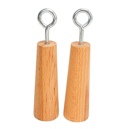 Wooden Pull-Up Grips, Durable Comfortable Upper Body Strength Trainer Home Gym Equipment for Men Women Fitness Enthusiasts Strength Training Daily Workouts