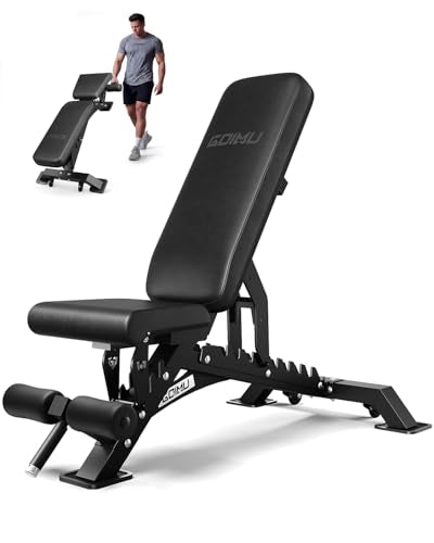 WB01 Adjustable Weight Bench, 1300LB Heavy Duty Workout Bench for Home Gym, Multi-Angle Gym Bench with Thickened Steel Frame, Incline Decline Flat Bench for Full Body Training & Bench Press