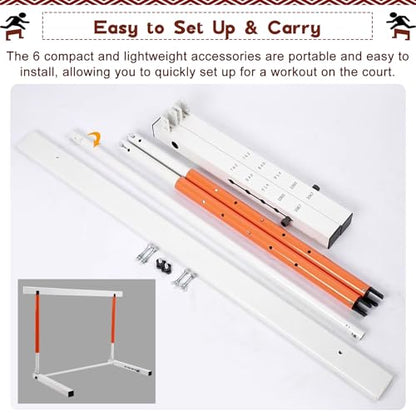 Height Adjustable Hurdles, Foldable Speed Hurdles for Agility Training, Adjustable Height Sports Practice Equipment/Track and Field Team Training Hurdles for Jumping/, 30-42in(76-106cm)