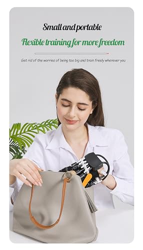 Rehabilitation Robot Gloves Hemiplegia Hand Stroke Recovery Equipment with 3 Training Modes, Robot Hand Glove Finger Trainer with Strength Adjustment - color: Left, size: Small