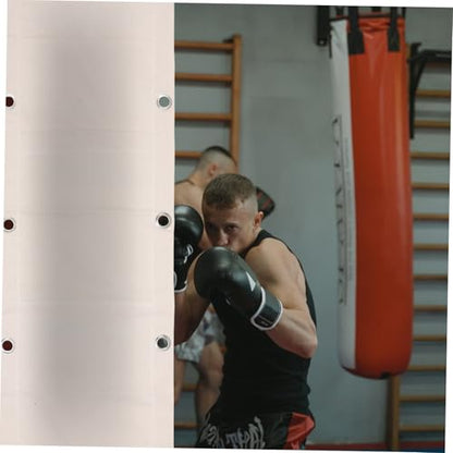 HEMOTON Wall-Mounted Triplet Boxing Bag 110x40cm Empty Sandbag Fitness Punching Bag for Boxing Training and Workout Equipment