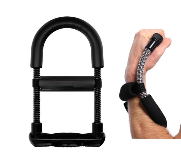 Hand Grip Strengthener, Grip Strength Trainer, 22-132 Lbs Adjustable Resistance Forearm Exerciser Workout for Rehabilitation Athletes Climbers Musicians - color: black 7 Pack