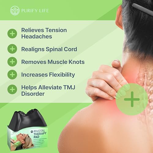 Occipital Release Tool for Pivotal Therapy & TMJ Device (Manual) - Cervical Traction Pillow for Neck, Shoulder and Back Pain Relief - Release Tension Headaches with Manipulation Therapy