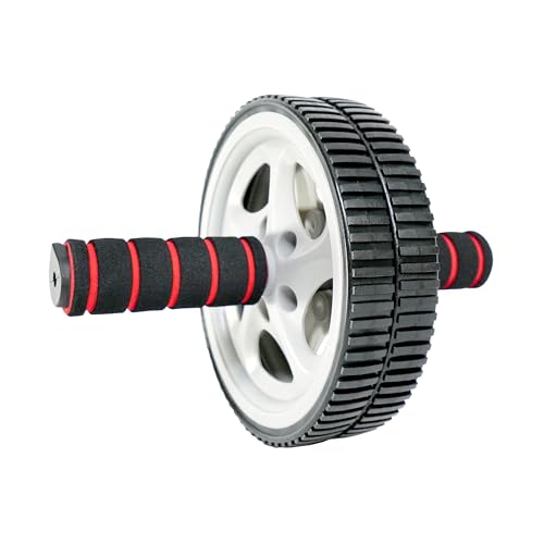 Sunny Health & Fitness Ab Roller Wheel, Durable Construction, Compact & Portable, Non-Slip Handles for Home Gym, Addominal Exercises & Core Strength Trainer