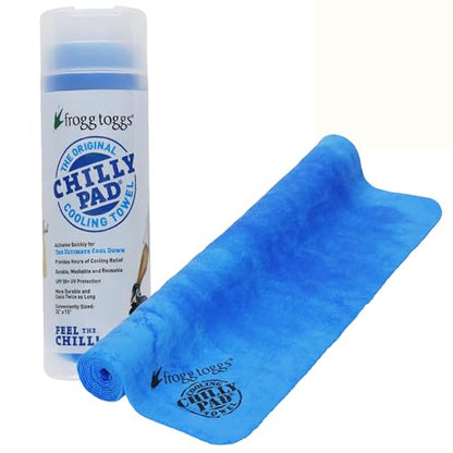 FROGG TOGGS Chilly Pad, Instant Cooling Towel, Long Lasting, Reusable, Sports and Outdoors Neck Towel 33x13