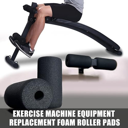 High Density Foam Roller, Replacement Foam Foot Pads for Home Gym Exercise Machines Equipments, Weight Bench Leg Extension Curl Attachment - color: Foam 7''