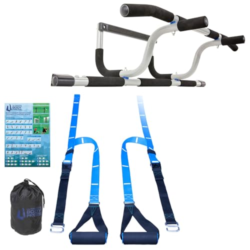 Ultimate Body Press XL Doorway Pull Up bar with Elevated bar & Adjustable Width