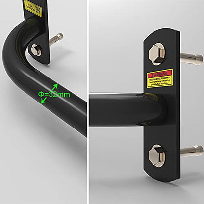 Wall Mounted Pull Up Bar And Dip Station, Multifunctional Chin Up Bars Heavy Duty Strength Training Fitness Bar, Max Load 550 Lb