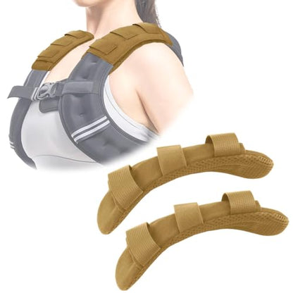 Shoulder Pads for Weighted Vest Women Men – Adjustable Weighted Vest Shoulder Cushion for Walking, Waterproof, Breathable, Shock-Absorbing Weight Vest Straps for Comfort & Protection