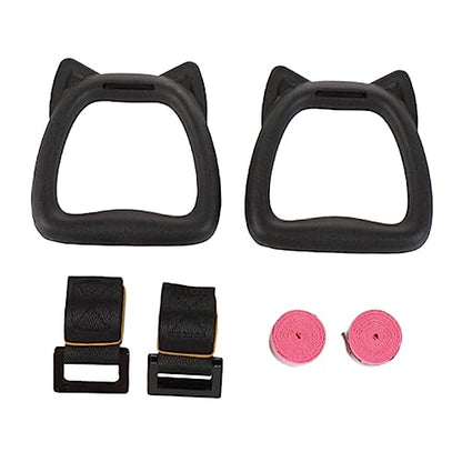 Happyyami Adjustable Gymnastics Rings with Straps for Kids 1 Set of Professional Fitness Circles for Indoor Strength Training and Pull-Ups Suitable for Home Exercise