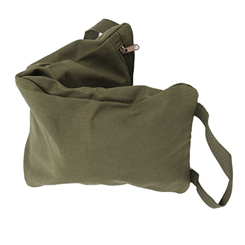 Green Fillable Yoga Sand Bag, Canvas Weighted Sandbag for Yoga and Strength Training, Adjustable Portable Sandbag with Sturdy Handle for Pilates and Home