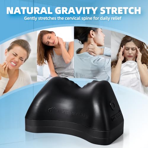 3-Level Occipital Release Tool for TMJ Relief & Pivotal Therapy - Neck Stretcher Pillow with Non-Slip Base, Height Adjustable Cervical Traction for Neck, Shoulder and Back