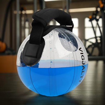 Ox Horn Aqua Bag & 8Inch Aqua Ball Bundle | Dynamic Water Weight Training System for Unstable Load & Core Activation | Superior to Sandbag for Functional Fitness
