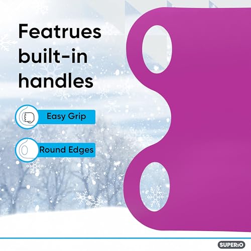 Superio Snow Slider Mat, Flexible Snow Sled Flying Carpet, Roll up Sleds for Kids and Adults 54" Lightweight Plastic Snowboard Sled-2 Pack