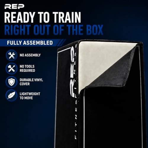 REP Soft Plyo Box | 3-in-1 Foam Jump Box | 3 Size Options 16", 20", 24" | Plyometric Training Platform | Home Gym Equipment | Non-Slip Step Block | Adjustable Workout Box | CrossFit Jump Tool - style: Medium - 24/20/16 inch