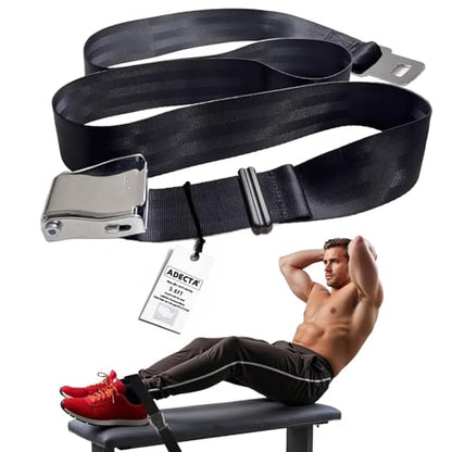 Nordic Hamstring Curl Strap, 6.5FT / 5.6FT Gym Seatbelt and Exercise Straps for Hamstring Stretch Strap & Mobilization Belt,Home Gym Women Men, Lifting Seatbelt Gym