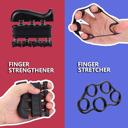 Hand Grip Strength Trainer Kit, 5 Pack Forearm Gripper Strengthener Adjustable Resistance, Hand Strengthening Devices