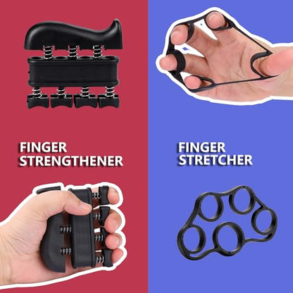 Hand Grip Strength Trainer Kit, 5 Pack Forearm Gripper Strengthener Adjustable Resistance, Hand Strengthening Devices