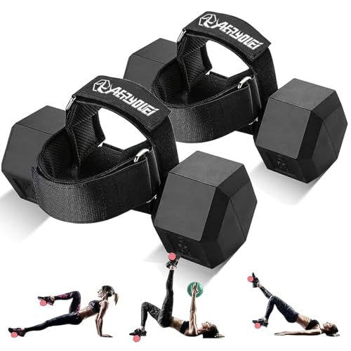 Dumbbell Foot Attachment, Tibialis Trainer, Adjustable Ankle Weights, Leg Workouts at Home for Hip Flexors,Ankle Straps for Weight Lifting,Shin Splint,Hamstring Curls,Leg extensions,Home Gym Equipment - color: Black (Pair)