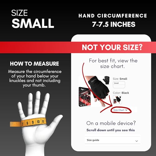 PhysFlex Workout Gloves for Men & Women - Weight Lifting & Gym Gloves with Enhanced Grip, Wrist Support & Palm Protection - Fitness, Training, Crossfit, Cycling & Exercise
