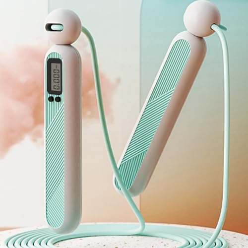 Cordless Jump Rope with Digital Counter Smooth Bearing Rotation Jump Counter Counting Skipping Rope
