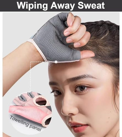 Gym Gloves Workout Gloves Women, Anti-Slip Breathable Gym Essentials Women for Weightlifting Cycling Training, Guantes para Gym Mujer