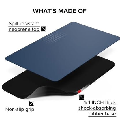 Falko Tactical Gun Cleaning Mat, Gun Mat for Handgun, Rifle and Shotgun - color: Steel Blue, size: 20x12