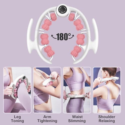 COSTWELL Cellulite Massager, Cellulite Remover Muscle Roller,360° Deep Tissue Massager for Leg, Neck,Calves, Arm,Thighs, Back,Manual Massager Foam Roller Fascia Massage Tool for Muscle Relieve. (Pink) - color: Pink