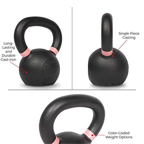 Kettlebell Made for CrossFit & Gym Workouts - Real Cast Iron for Strength Training by Nordic Lifting