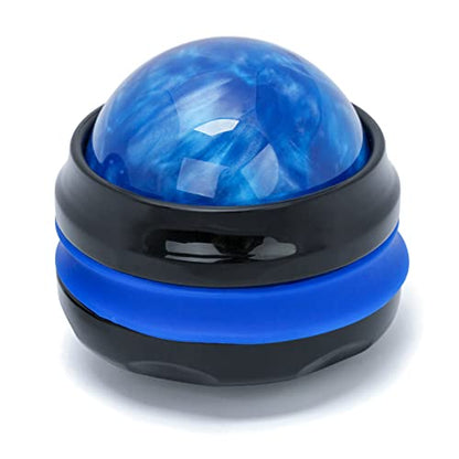 Coolrunner Massage Ball, Manual Roller Massager, Handheld Self Massage Therapy and Relax Full Body Tools for Sore Muscles, Shoulders, Neck, Arms, Legs, Back, Foot, Body (Blue) - color: Blue