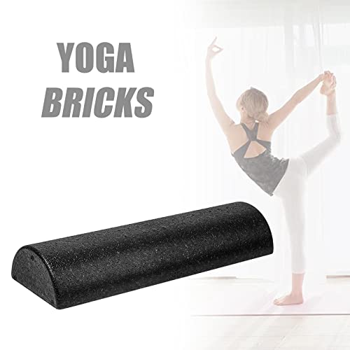 Harilla Yoga Column Roller High Density Equipment Balance Training Half Foam Roller Yoga Brick for Exercise Gym, 45x15x7.5cm