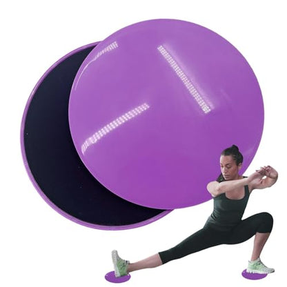 Gliding Discs For Abdominal Exercises - Core Sliders | Fitness Gliding Discs | Exercise Discs | Core Trainer | 2x Two-Sided Gym Sliding Plate Pads | Yoga Cushion For Carpet Or Hardwood Floors