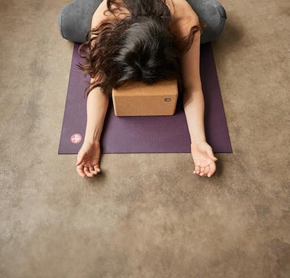 Manduka Yoga Block - Fine-Grain Block, Yoga Equipment, Home Gym Accessory, Pilates Tool, Lightweight for Travel, Extra Firm Workout Accessory with Comfortable Edges - size: 4" x 6" x 9"