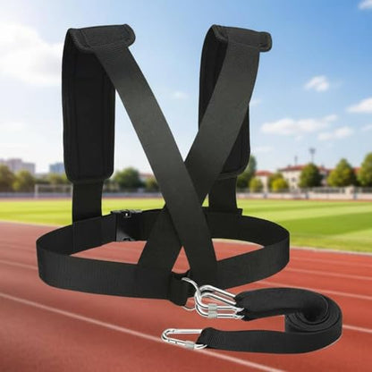 Milageto Speed Training Harness Adjustable Sled Harness Heavy Duty Workout Gear for Gym