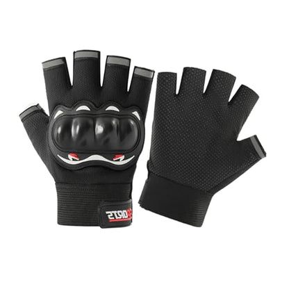 Motorcycle Gloves for Men Women, Breathable TPU Protection, for Motorcycle Cycling ATV Riding Tactical Training Fitness Workout Black(OSFA or L)