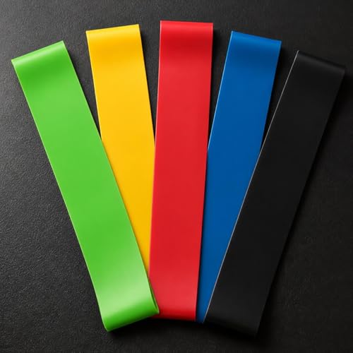 Exercise Bands & Workout Equipment Set, 5 Resistance Bands, Agility Ladder, Speed Rope, 10 Cones, Carrying Bag, Home Gym for Women