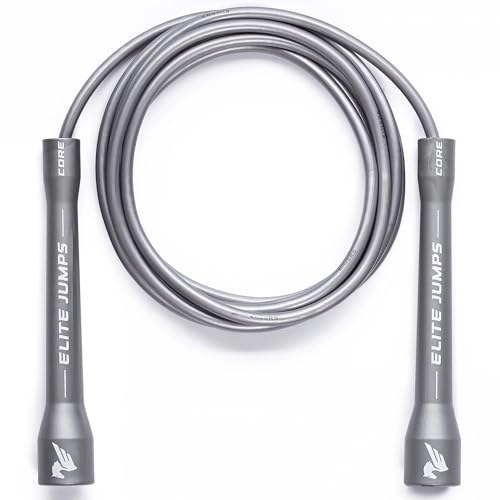 Elite Jumps Core 5mm, PVC Adjustable Skipping Rope - color: Silver