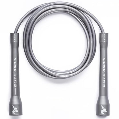 Elite Jumps Core 5mm, PVC Adjustable Skipping Rope - color: Silver