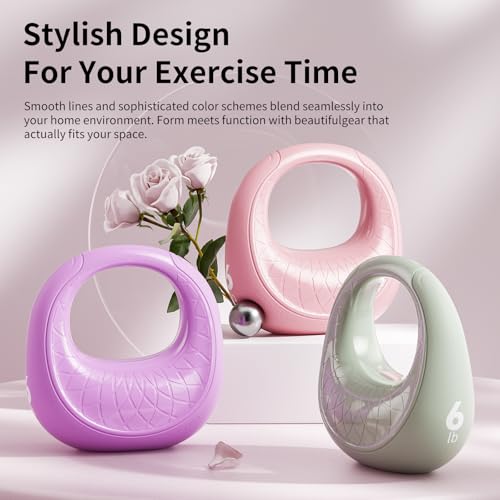 Soft Kettlebell, Kettlebells Anti-Slip Grip with Cushioned Impact-Resistant Base, Strength Training Kettlebells Sets for Home Workouts, Kettlebell for Women/Men/Beginners (6LB/10LB/15LB)