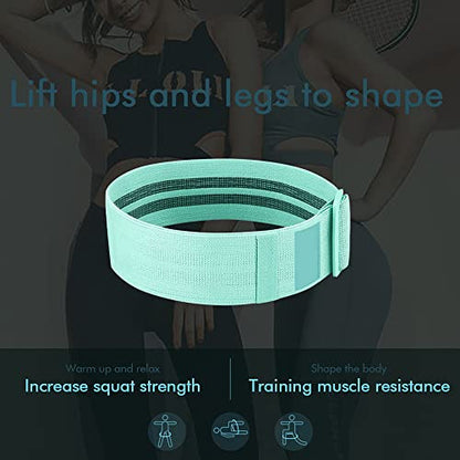 3PCS Adjustable Length Bands Resistance Bands Set Exercise Bands for Legs HIPS and Glutes Non Slip Exercise Loop Bands Suit for Everyone