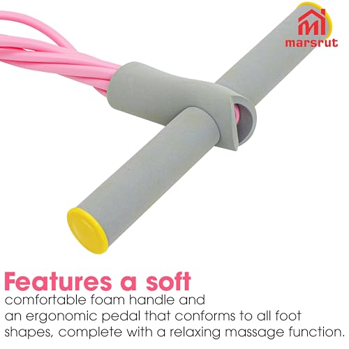6 Tube Pedal Resistance Band with Handle for Women, Foot Ankle Puller Fitness Bands for Waist, Arm, Tummy, Leg Slimming, Strength Training, Home & Gym, Manual Tension Rope Training Exercise Equipment